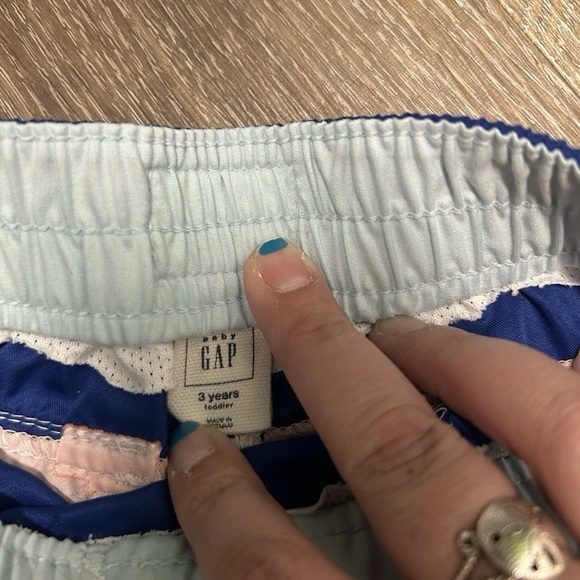 Lot Of 3 Toddler Boy Swim Trunks Crewcuts Gap Size 3T - Picture 3 of 6